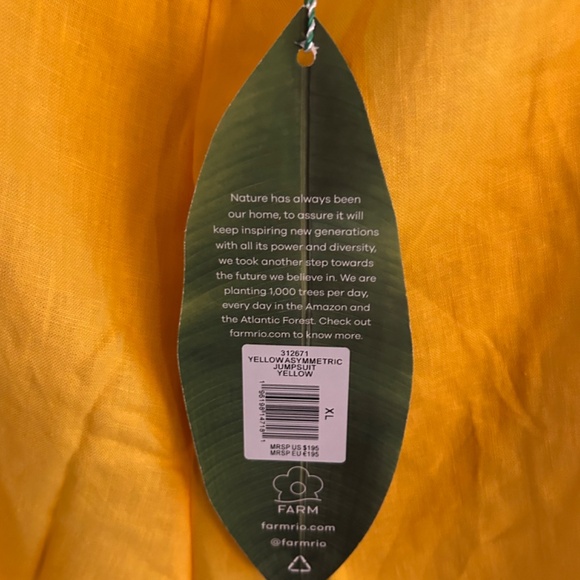 Farm Rio Asymmetrical Jumpsuit, Back Zip Closer - Picture 5 of 14